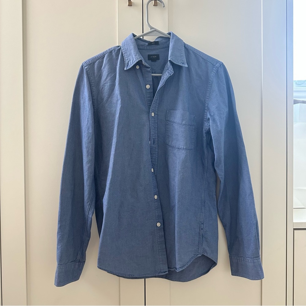 J.crew blue button up